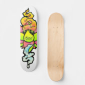 SKATEBOARD DE HIPTSTER DE FAT NOUVELLE SKOOL FLEUR DE LOTUS (Recto)
