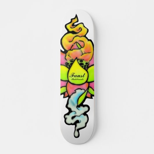 SKATEBOARD DE HIPTSTER DE FAT NOUVELLE SKOOL FLEUR DE LOTUS (Devant)