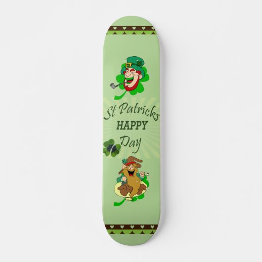 Skateboard de la Saint Patrick (Devant)