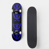 Skateboard de l'aigle bleu en tête (Devant)