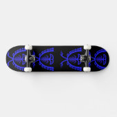 Skateboard de l'aigle bleu en tête (Horz)