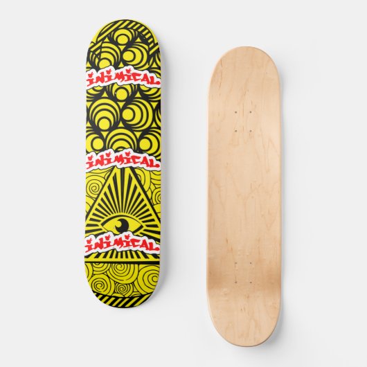 Skateboard de l'oeil de Hamsa (Recto)