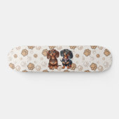 Skateboard De mignons amis dachshund (Horz)