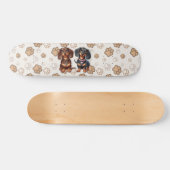 Skateboard De mignons amis dachshund (Horz)