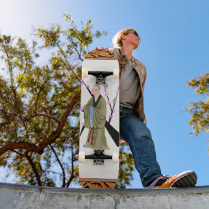 Skateboard de moine bouddhiste
