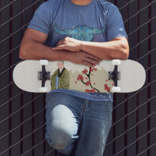 Skateboard de moine bouddhiste