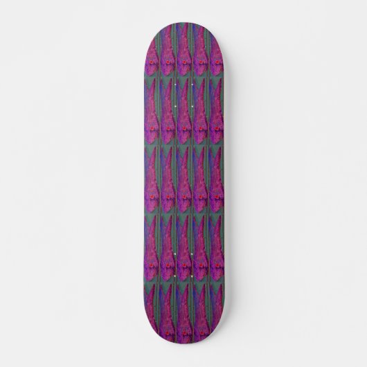 skateboard de poisson violet (Devant)