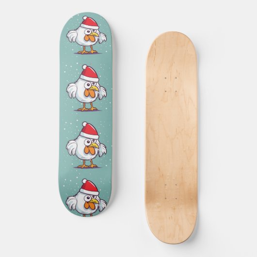 Skateboard de poulet de Noël (Recto)