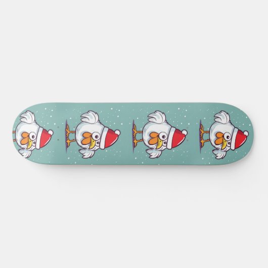 Skateboard de poulet de Noël (Horz)