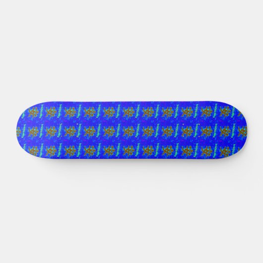skateboard de tranquillité bleue (Horz)
