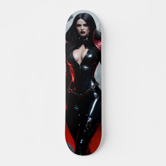 Skateboard de vampire féminin pour la rue ou le mu (Devant)