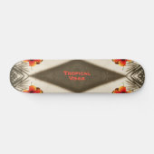 Skateboard de vibes tropicales (Horz)