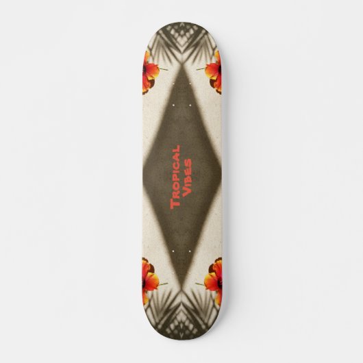 Skateboard de vibes tropicales (Devant)