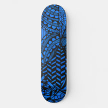 Skateboard Deck "Geometric Blue"