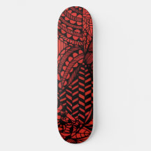 Skateboard Deck "Geometric Red"