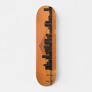 Skateboard Deck - Portland Skyline - Sinaasappel