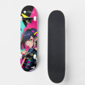 Skateboard Deck - "Respect Women: Oriental Girl" (Recto)