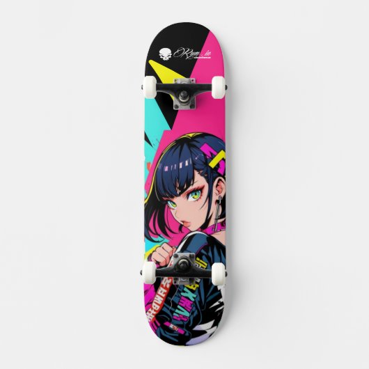 Skateboard Deck - "Respect Women: Oriental Girl" (Recto)