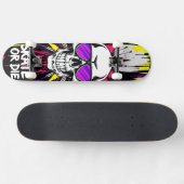 Skateboard Deck 'VIN' - Punk Grunge - SKATE OR DIE (Horz)
