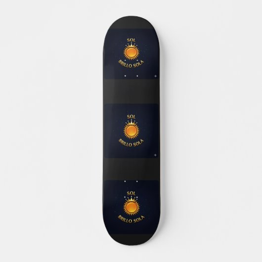 Skateboard Deck with Sol Brillo Sola Logo | Inspir (Devant)