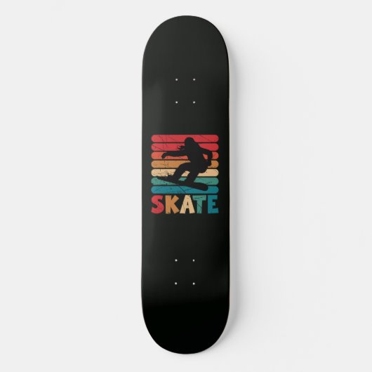 Skateboard Déclaration noire (Recto)