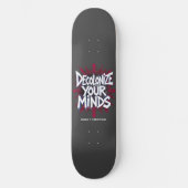 Skateboard Décolonisez Vos Esprits (Points) (Recto)