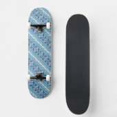 Skateboard Décor bleu mignon motif (Recto)