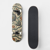Skateboard Décor Floral Perse Carrelage (Recto)