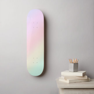 Skateboard Décor moderne coloré aquarelle arc-en-ciel
