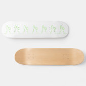 Skateboard Découpe d'un lièvre vert clair (Horz)