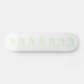 Skateboard Découpe d'un lièvre vert clair (Horz)