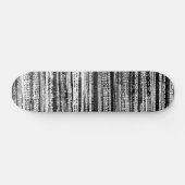 Skateboard Découpe technique - noir et blanc sur bois (Horz)