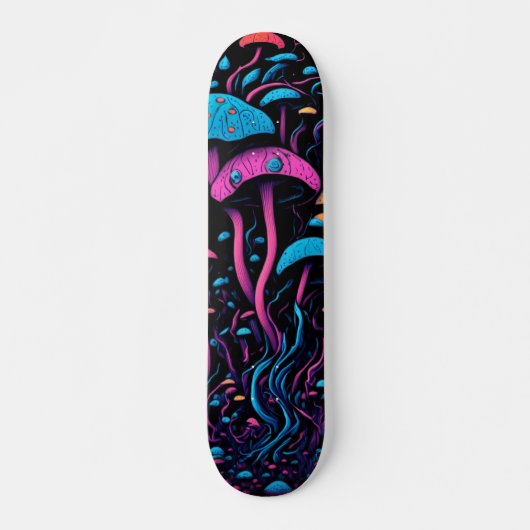 Skateboard Découvrez Wonderland sur Roues : Magic Mushroom (Devant)