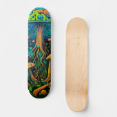 Skateboard Découvrez Wonderland sur Roues : Magic Mushroom (Recto)