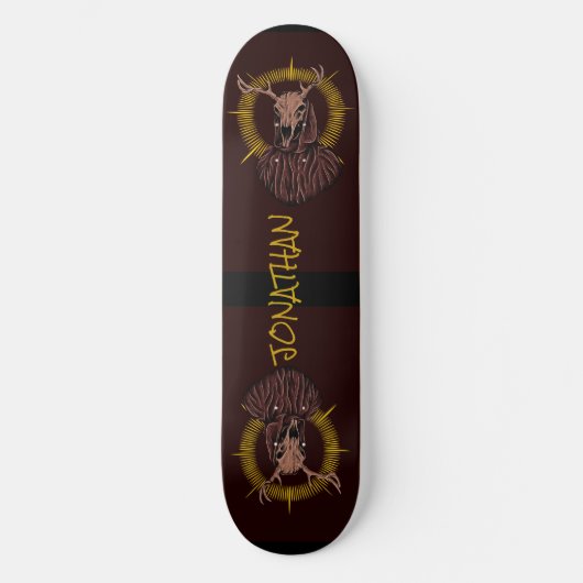 skateboard Deer Skull (Voorkant)