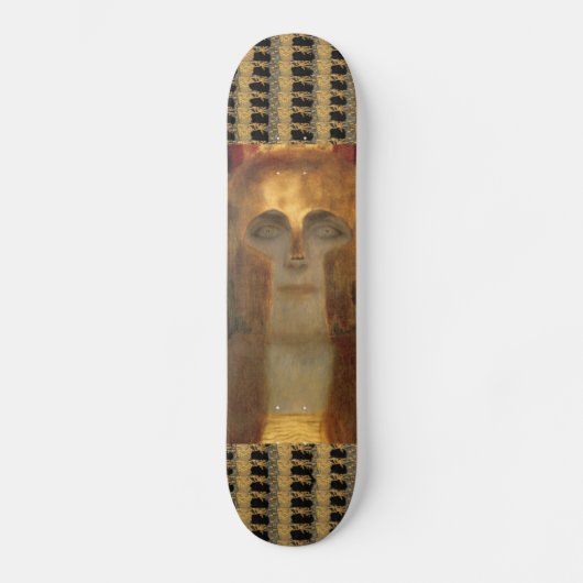 Skateboard Déesse grecque Athéna dans le casque d'or par (Recto)