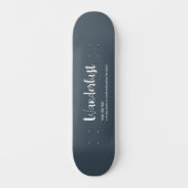 Skateboard Définition de wanderlust blanc gris bleu couleur (Recto)