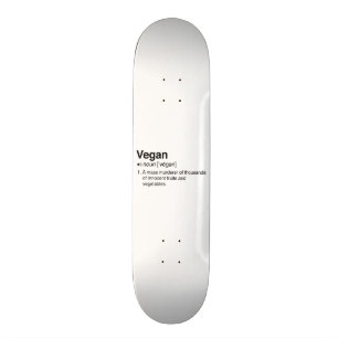 Skateboard Définition végétalienne