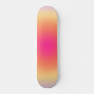 Skateboard Dégradé Abstrait du coucher de soleil