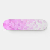 Skateboard Dégradé de cube girly moderne rose fuchsia (Horz)