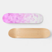 Skateboard Dégradé de cube girly moderne rose fuchsia (Horz)