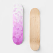Skateboard Dégradé de cube girly moderne rose fuchsia (Recto)