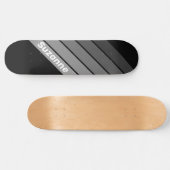 Skateboard Dégradé foncé avec nom (Horz)