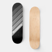 Skateboard Dégradé foncé avec nom (Recto)