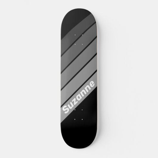 Skateboard Dégradé foncé avec nom (Recto)