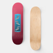 Skateboard Dégradé Magenta - foncé à clair | Humeurs saisonni (Recto)