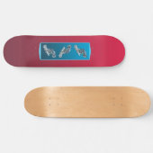 Skateboard Dégradé Magenta - foncé à clair | Humeurs saisonni (Horz)