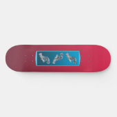 Skateboard Dégradé Magenta - foncé à clair | Humeurs saisonni (Horz)
