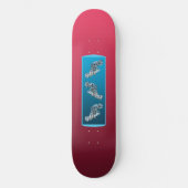 Skateboard Dégradé Magenta - foncé à clair | Humeurs saisonni (Recto)