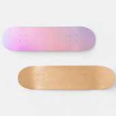 Skateboard Dégradé pastel de barbe à papa rêveuse (Horz)